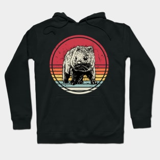 Wombat Retro Vintage Hoodie